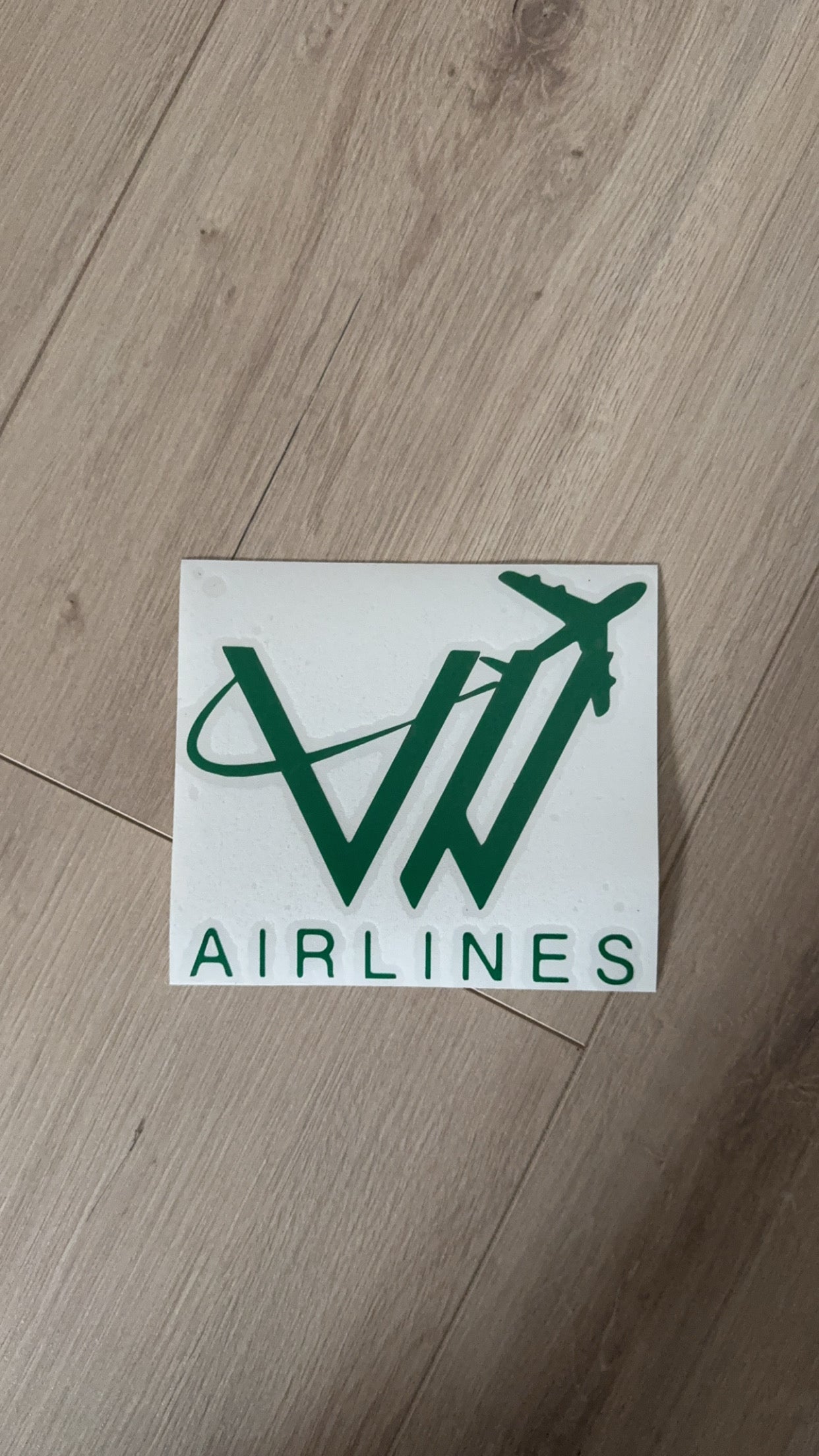 VW Airlines sticker