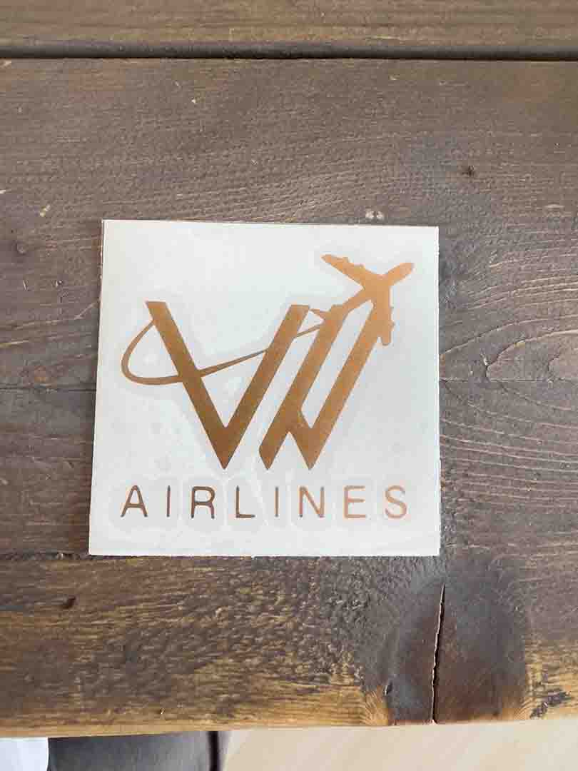 VW Airlines sticker